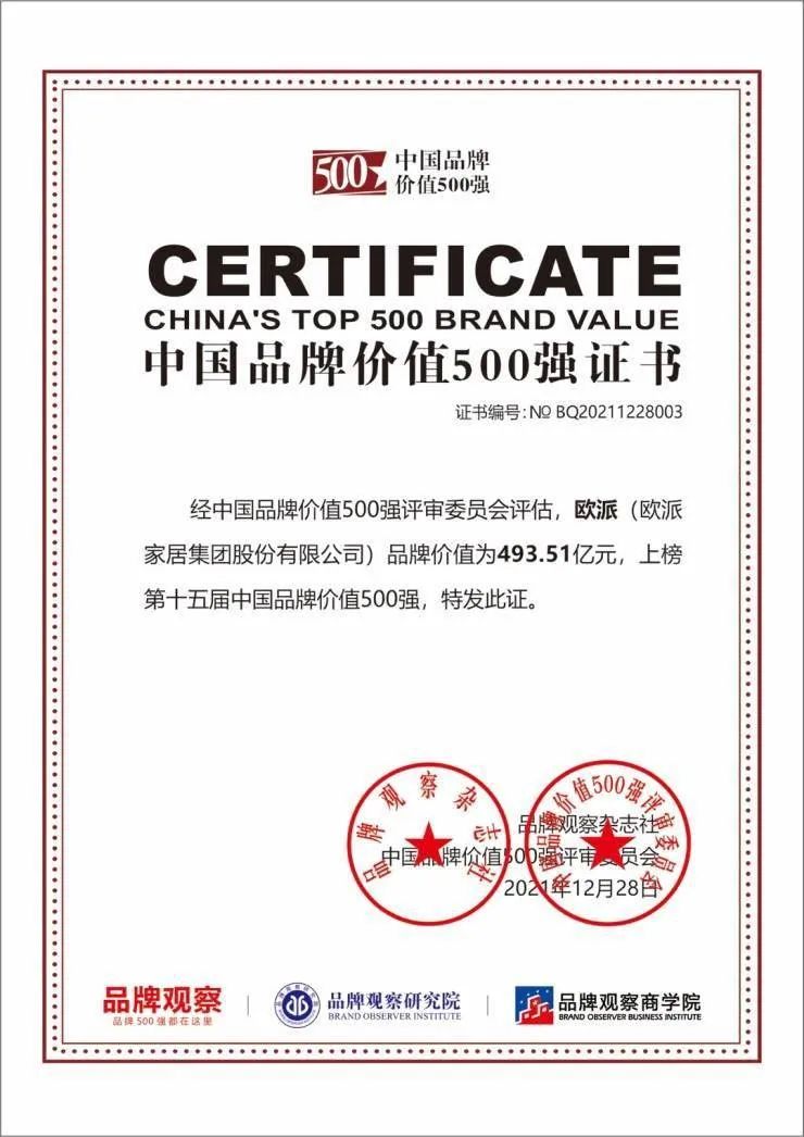 家居企业排行概览