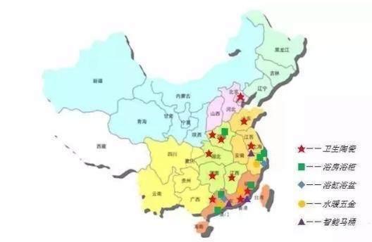 我国卫浴陶瓷行业区域分布情况：华东地区市场规模最大